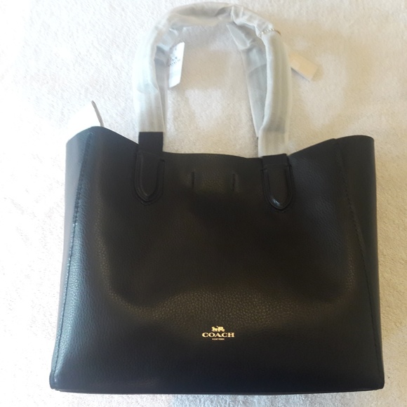 Coach Handbags - Coach Large Derby Tote Pebble Leather BLACK F58660